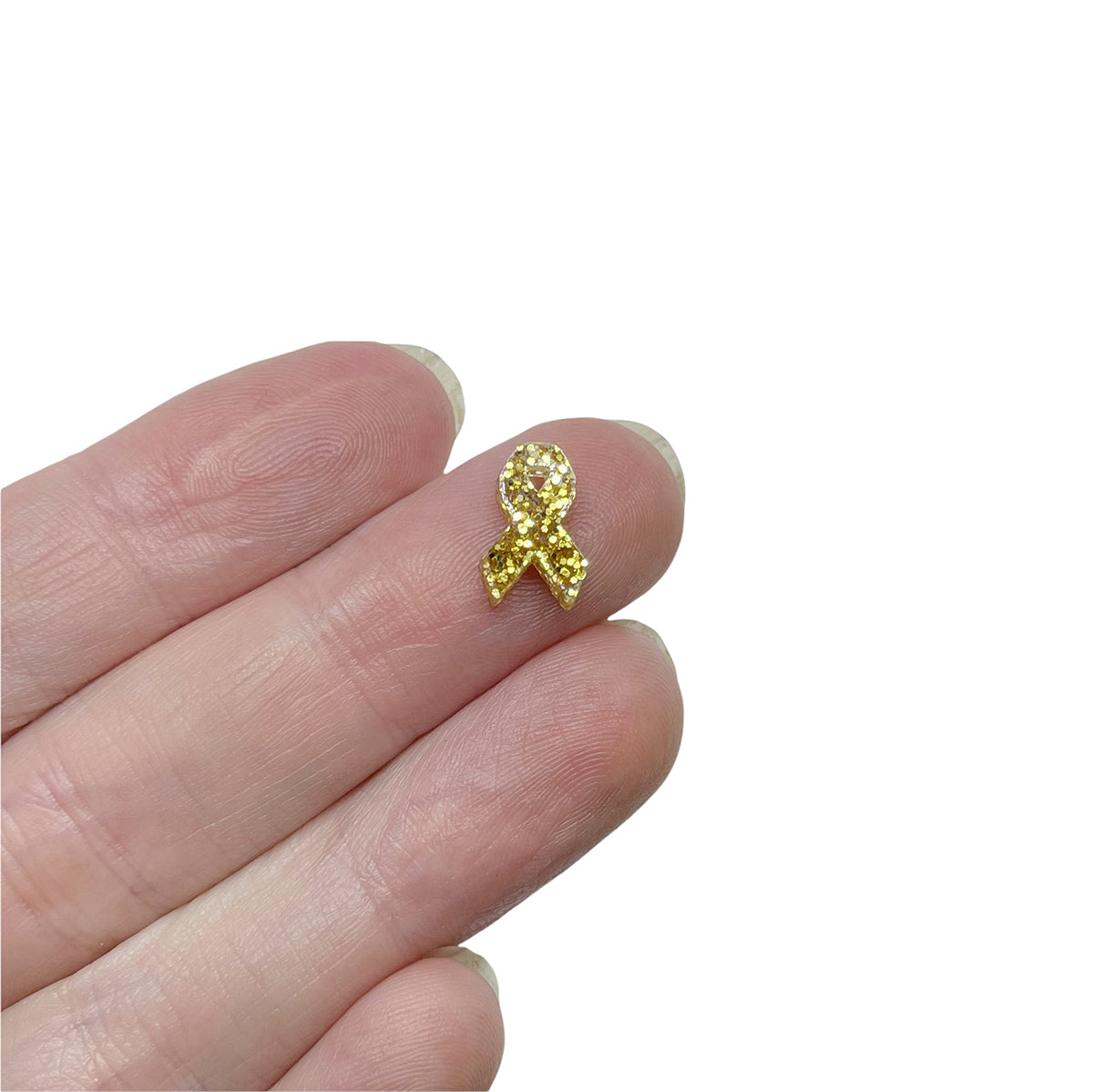 Awareness Ribbon Shaped Mini Jewelry Blanks