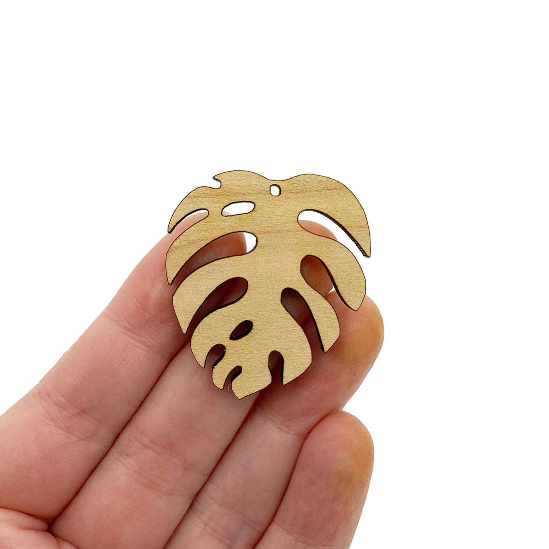 Monstera Leaf Shaped Jewelry Charm Blanks