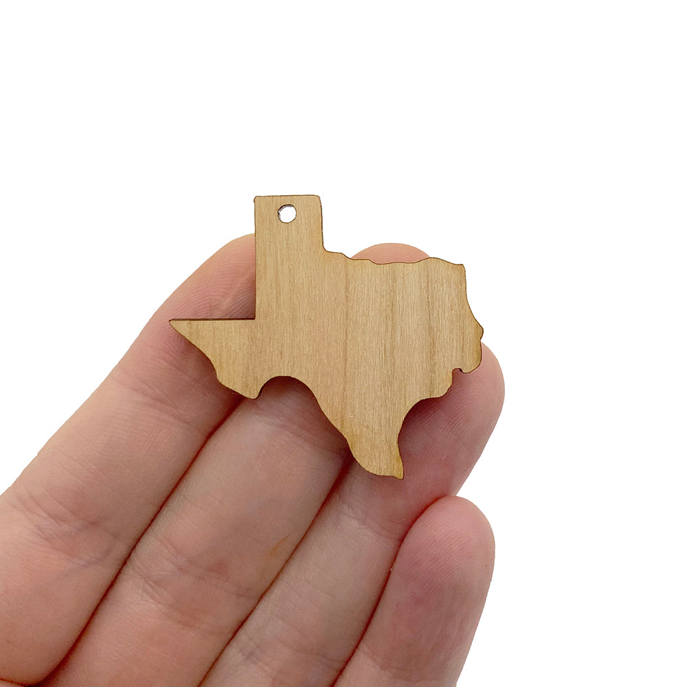 Texas Shaped Jewelry Charm Blanks