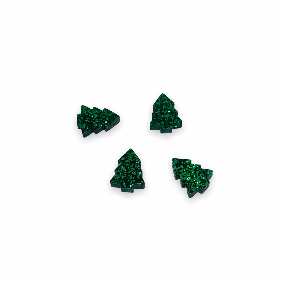 Christmas Tree Shaped Acrylic Mini Jewelry Blanks