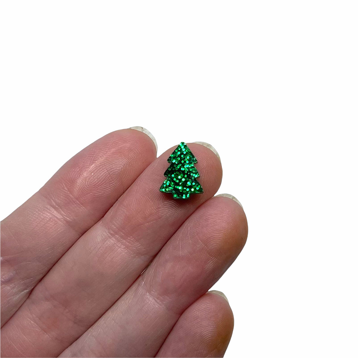 Christmas Tree Shaped Acrylic Mini Jewelry Blanks