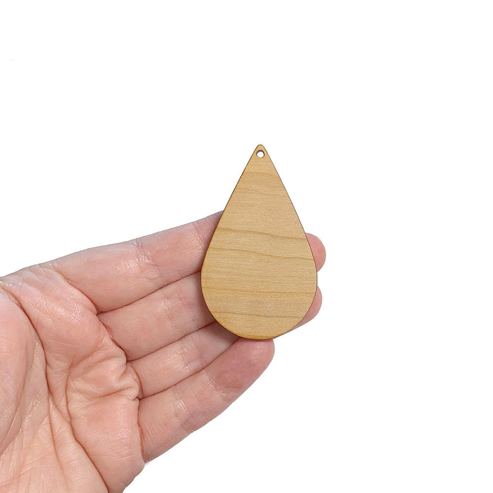 Medium Tear Drop Jewelry Charm Blanks
