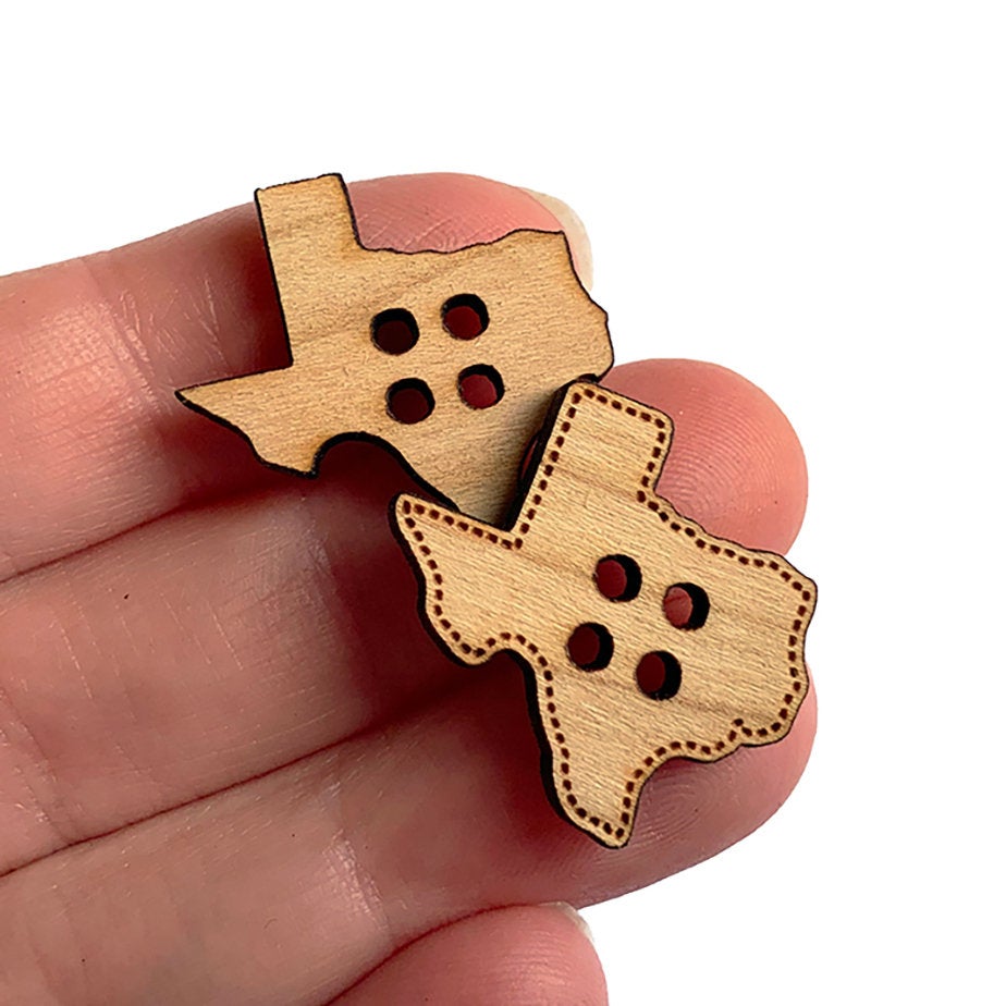 Texas Shaped Button Blanks