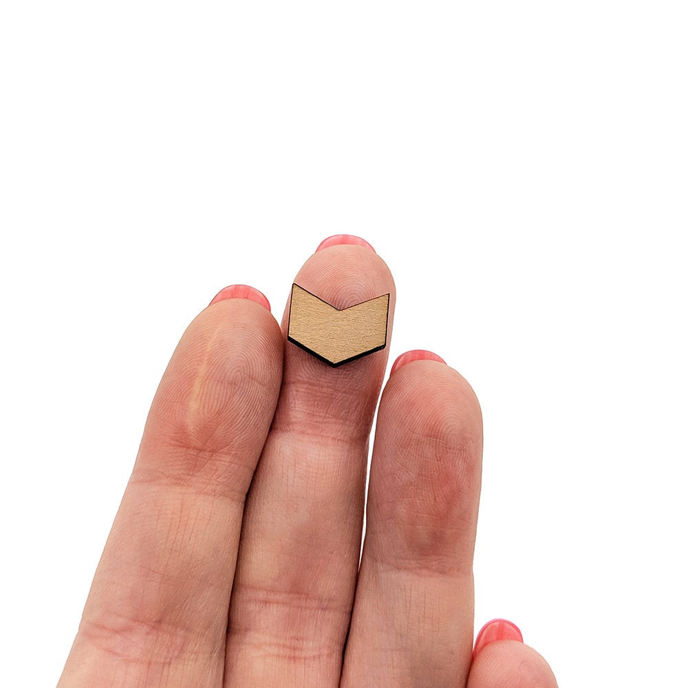 Chevron Shaped Mini Jewelry Blanks