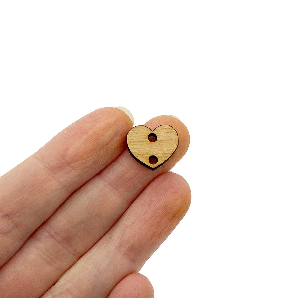 Small Heart Connector Jewelry Charm Blanks