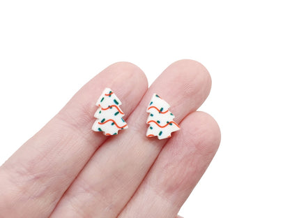 Snack Cake Christmas Tree Stud Earring Blanks