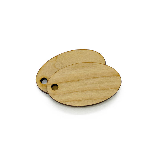 Oval Large Wood or Acrylic Charm Blanks