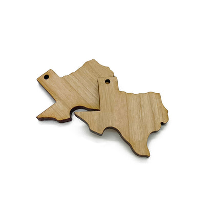 Texas Shaped Jewelry Charm Blanks