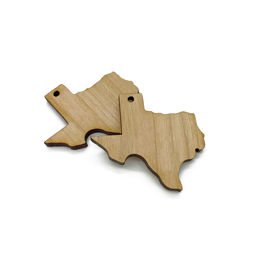 Texas Shaped Jewelry Charm Blanks