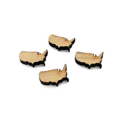 USA Shaped Mini Jewelry Blanks