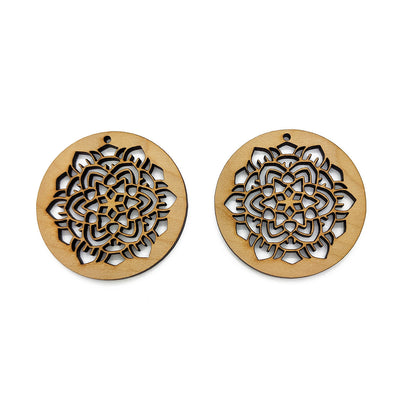 Mandala Cutout Jewelry Charm Blanks