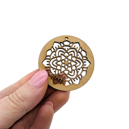 Mandala Cutout Jewelry Charm Blanks