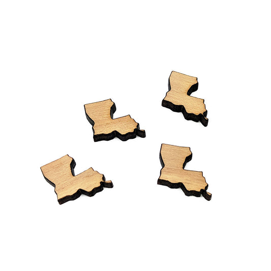 Louisiana Shaped Mini Jewelry Blanks