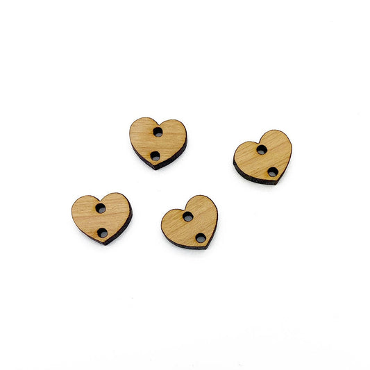 Small Heart Connector Jewelry Charm Blanks