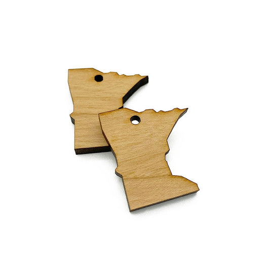 Minnesota Shaped Jewelry Charm Blanks