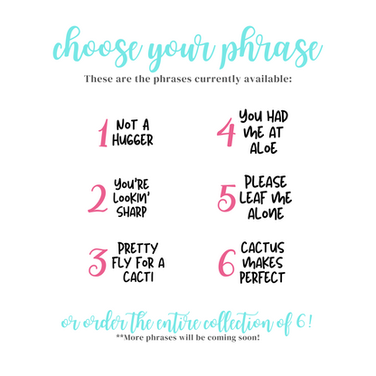 Ornate Shaped Funny Succulent Plant Markers